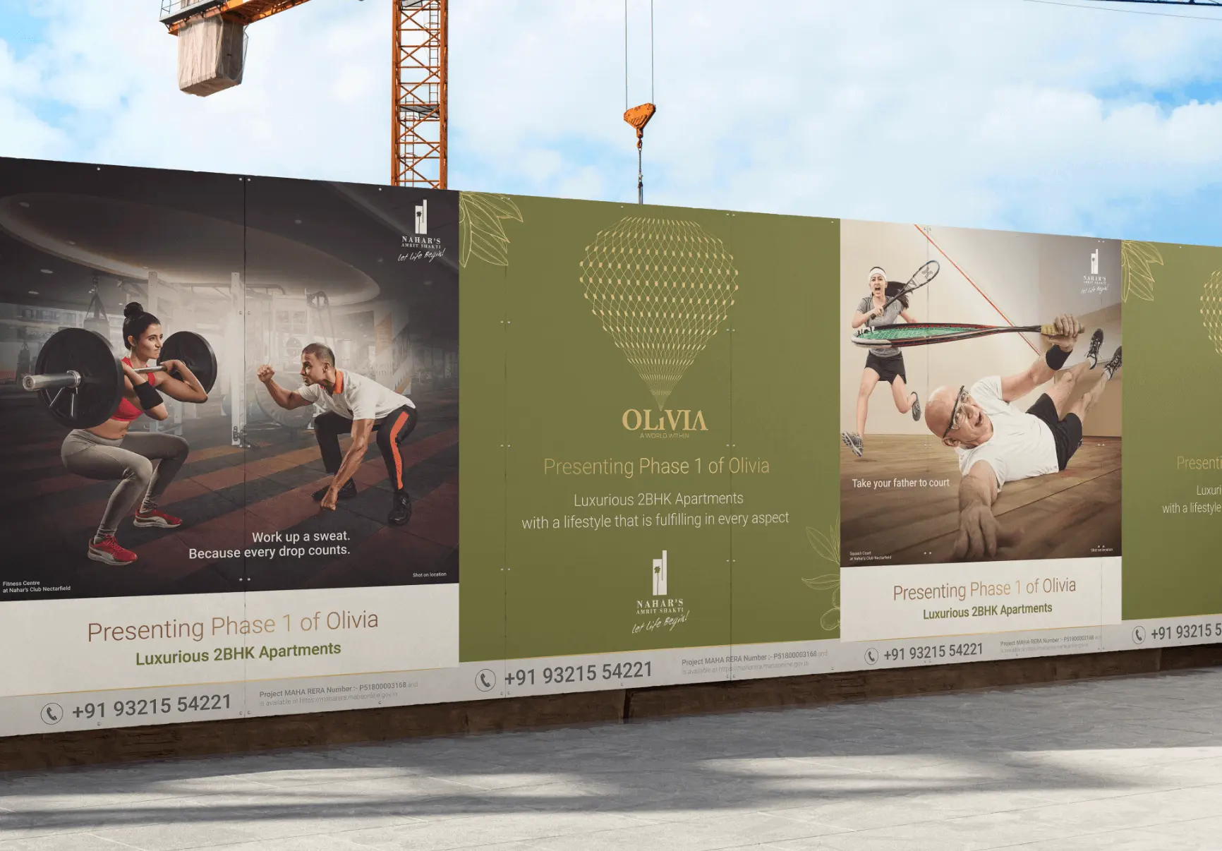 Nahar Olivia Site Branding