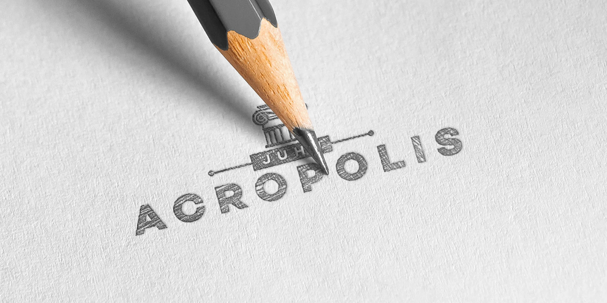 Juhu Acropolis logo concept sketch