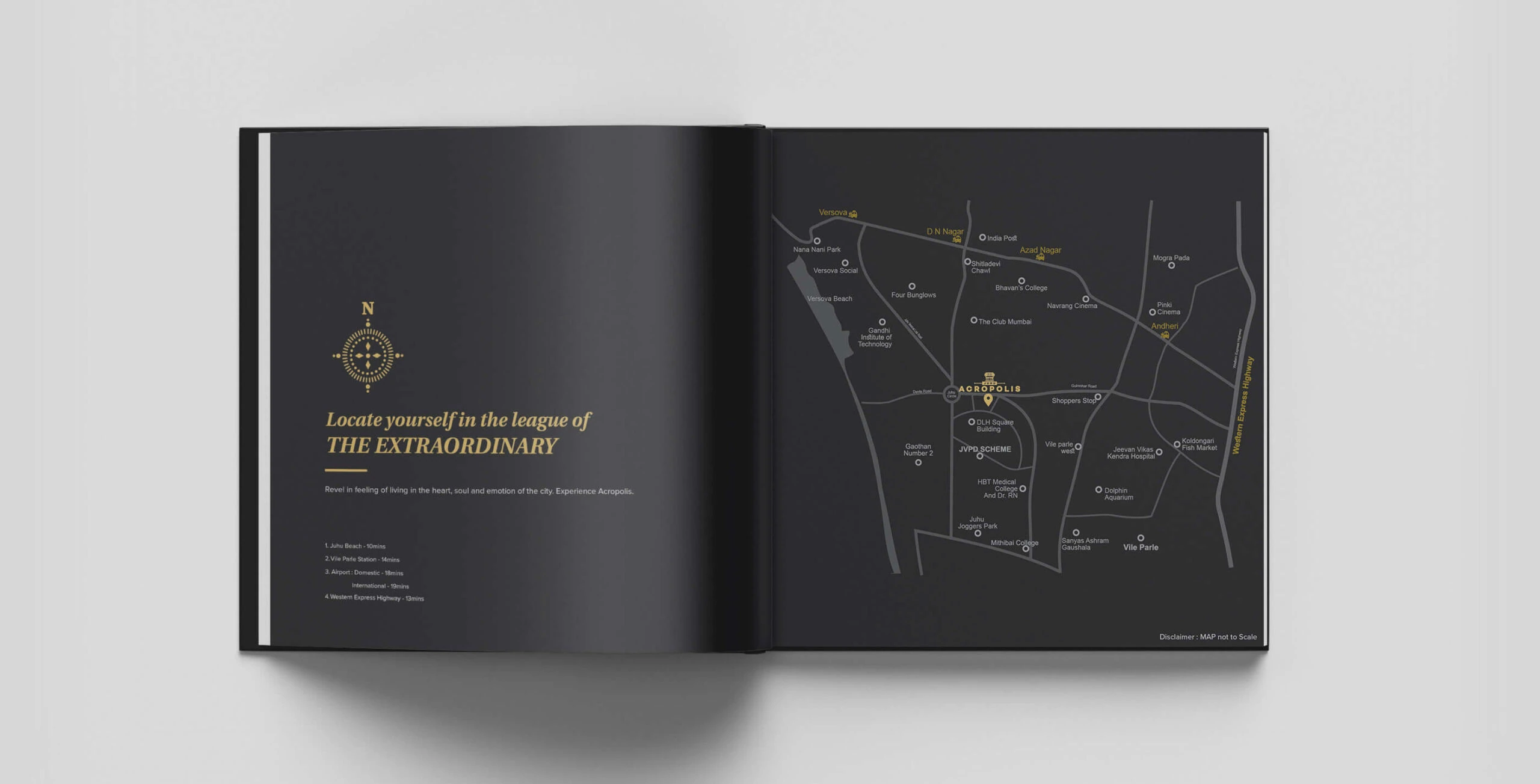 Juhu Acropolis brochure cover mockup