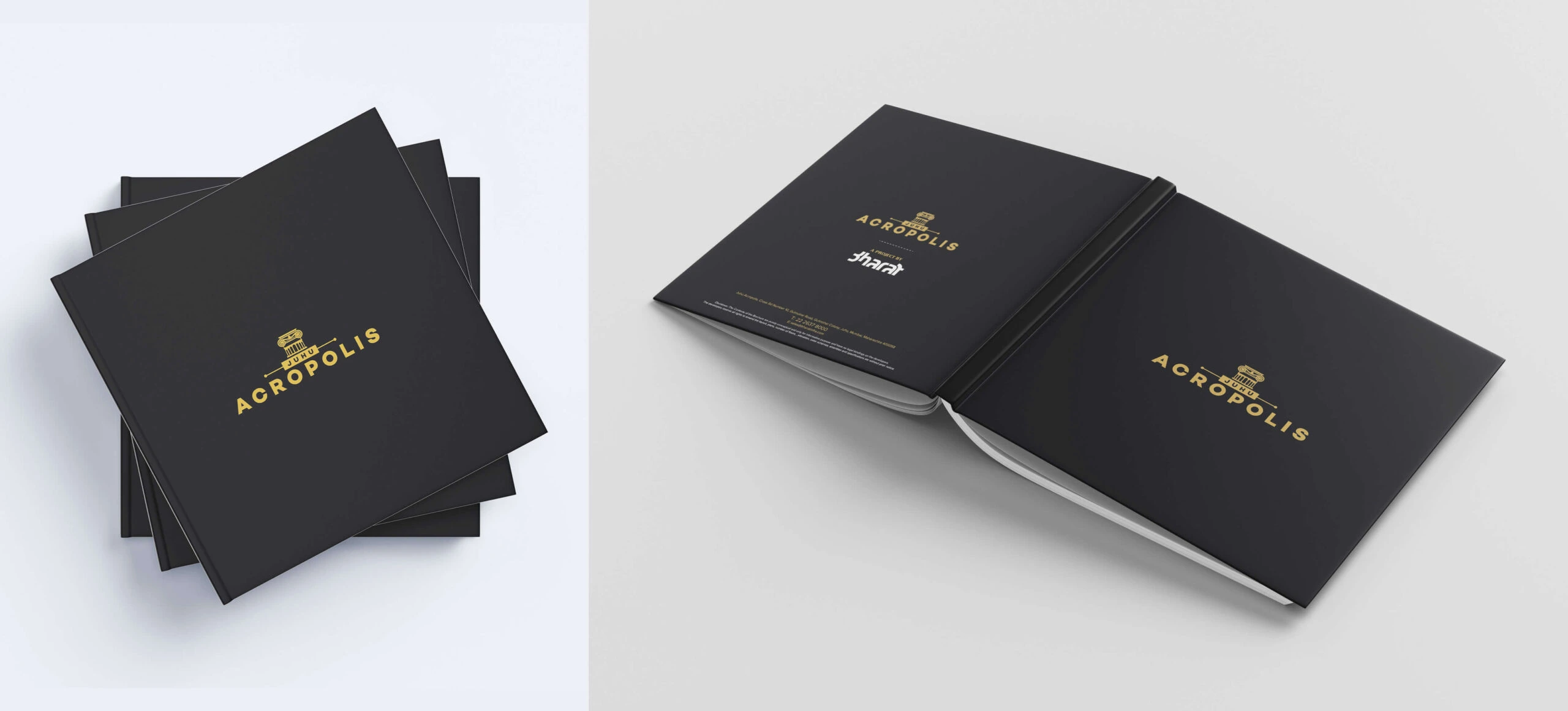 Juhu Acropolis brochure spread mockup