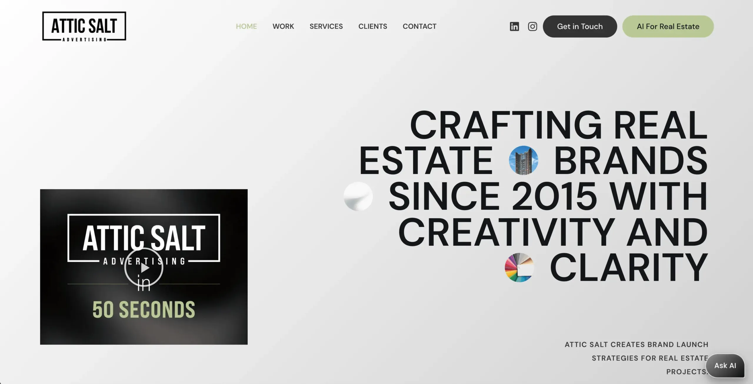 Attic Salt Website